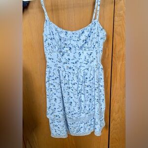Hollister Floral Blue Sundress